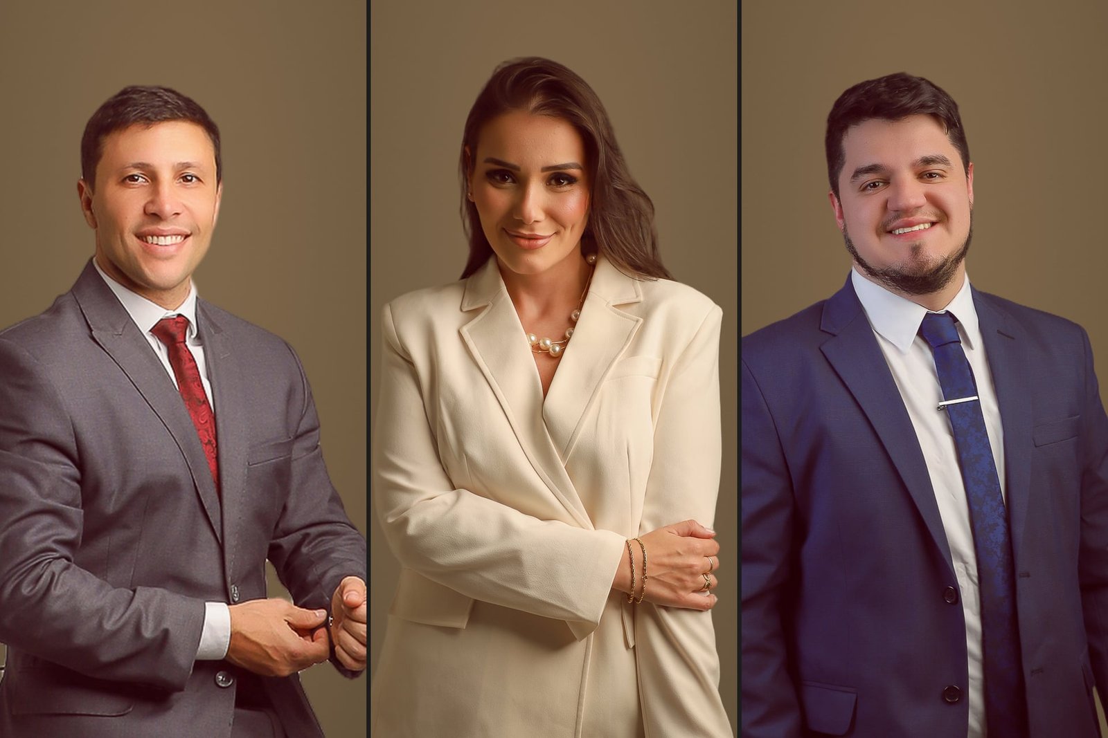 Luiz Ramos, Amanda Moraes e Gabriel Sant’Anna, da equipe Moraes Ramos Sant’Anna